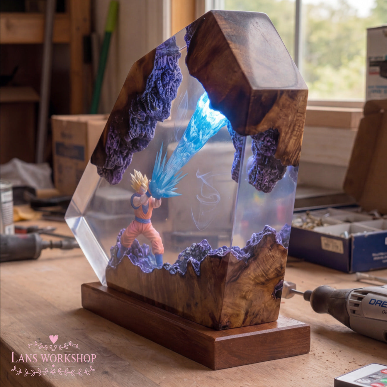 Lan's Goku Sculpture