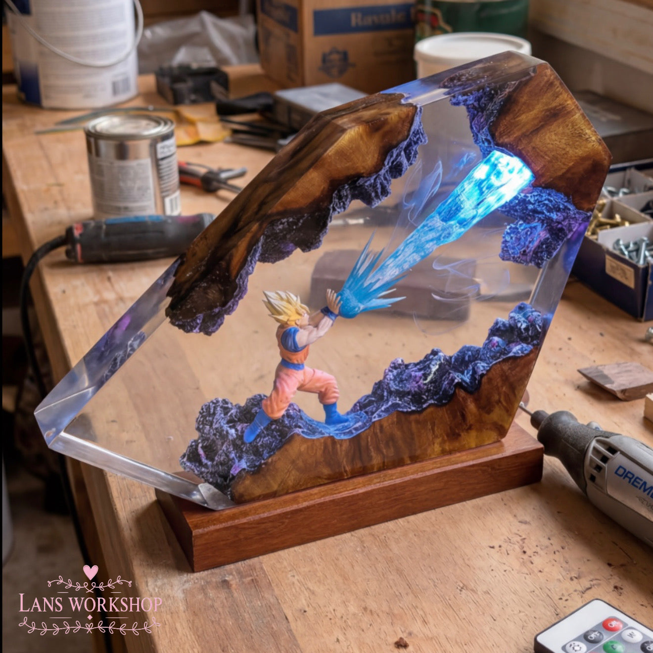 Lan's Goku Sculpture