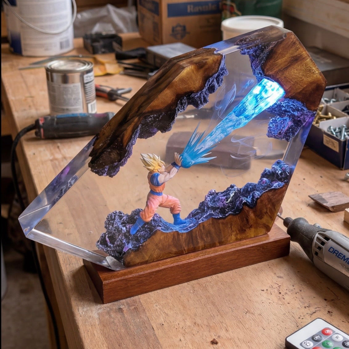 Lan's Goku Sculpture