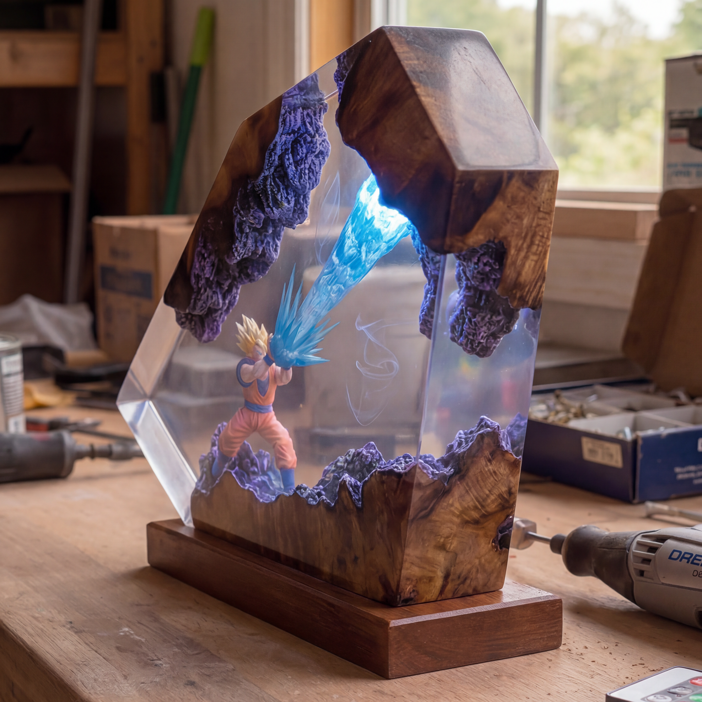 Lan's Goku Sculpture